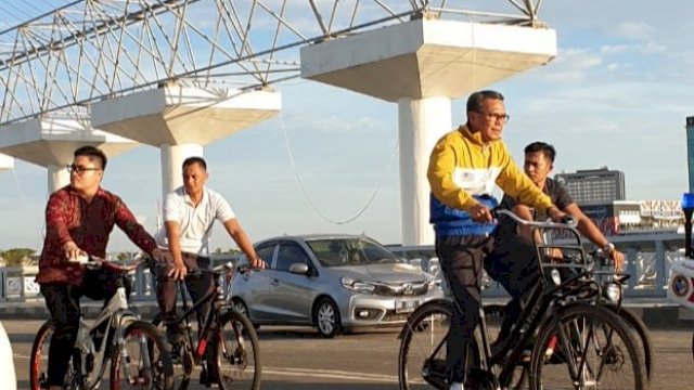 Gubernur Sulsel Prof. Nurdin Abdullah, saat meninjau kawasan CPI, Jumat (19/07/2019).