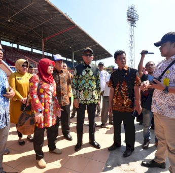 Gubernur Sulsel, KPK dan Kejaksaan Tinjau Dua Stadion di Makassar