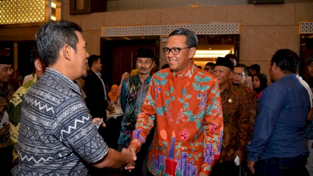 Gubernur Sulsel, Prof. Nurdin Abeullah menghadiri Halal Bi Halal kerukunan keluarga besar Luwu Raya.