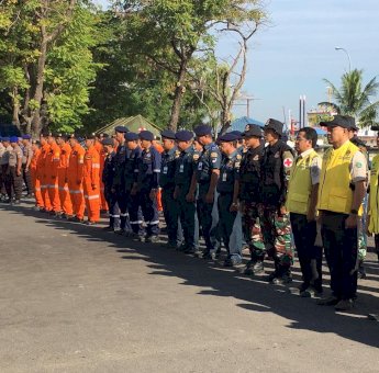 Uji Rencana Kontigensi, Basarnas Makassar Gelar Latgab Kecelakaan Kapal