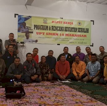 SMKN 10 Makassar Gelar Raker di Malino, Ini yang Dibahas