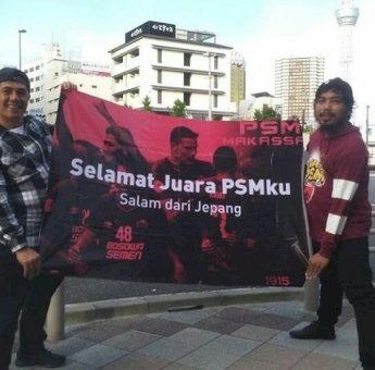Dari Negeri Sakura, Deng Ical Kirim Ucapan “Selamat Juara PSMku”