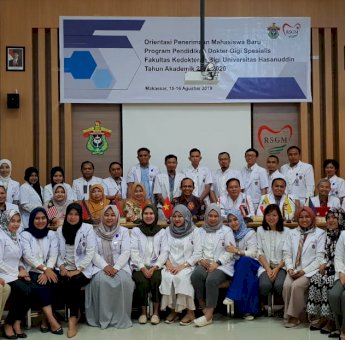 37 Mahasiswa Baru Program Pendidikan Dokter Gigi Spesialis FKG Unhas Ikut Orientasi