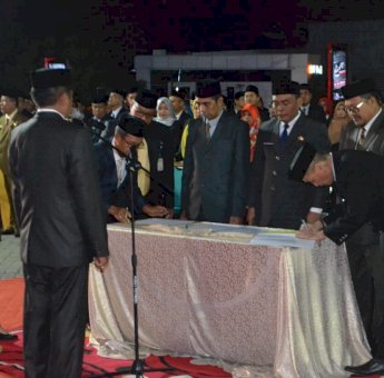 Mesjid Agung Darussalam Jadi Saksi Pelantikan 666 Pejabat di Soppeng