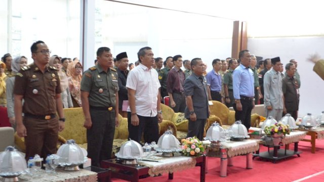 Forum Pelaksanaan Penanganan Konflik Sosial di Daerah untuk mencegah tangkal Radikalisme, Terorisme dan Separatisme di Kantor Gabungan Dinas, Selasa (06/08/2019).
