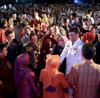 Kemeriahan Malam Resepsi HUT RI Ke 74 di Gowa