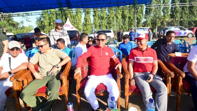 Pelepasan Gerak Jalan Juang 2019, di Lapangan Sepak Bola Panjjogang Dg Ngale, Kabupaten Takalar, Minggu (25/08/2019).