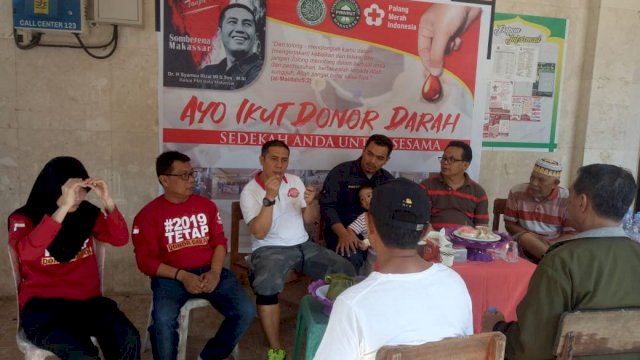 Donor Darah yang digelar Remaja Masjid Nurul Iman, bekerjasama dengan PMI Makassar, Minggu (25/08/2019).
