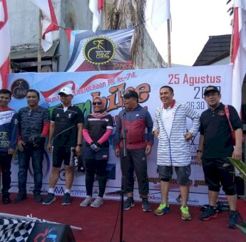 Hadiri Fun Bike PMC 2019, IAS Panggil Deng Ical Wali Kota Makassar