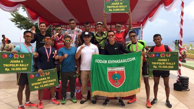 Yonzipur 8/SMG Kembali Harumkan Nama Kodam XIV/Hsn dalam Event Open Tournament Triathlon di Ternate