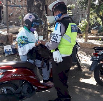 Hari Ke-5 Operasi Patuh, Polres Gowa Amankan 29 Roda Dua dan Tilang 80 Pengendara