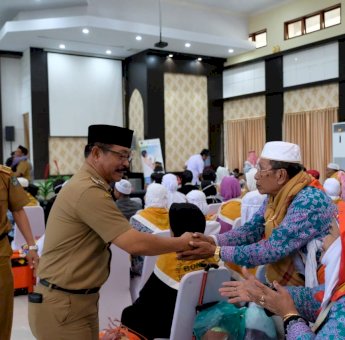 Wabup Gowa Terima Kedatangan Jamaah Haji Kloter 22