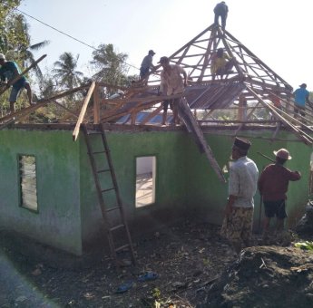 Program TMMD Renovasi Masjid di Desa Sering Soppeng