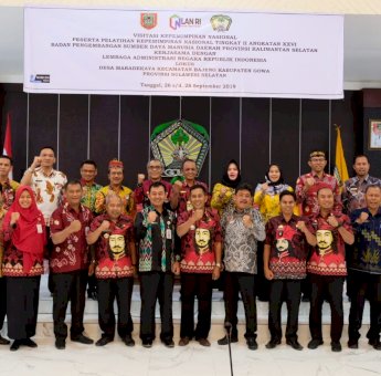 Desa Maradekayya Gowa Jadi Lokus Visitasi Kepemimpinan Nasional Tingkat II Kalimantan Selatan