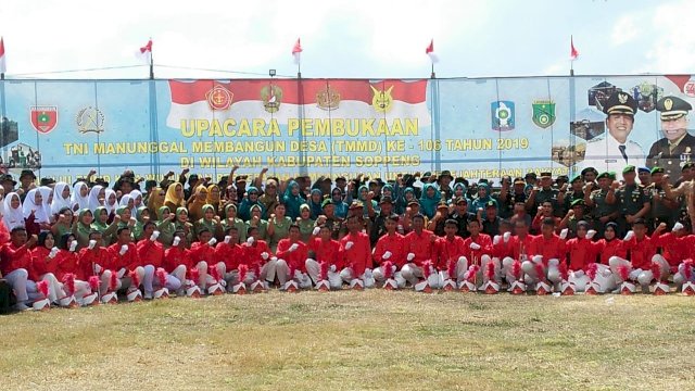 TMMD 106 di Wilayah Soppeng Resmi Dibuka
