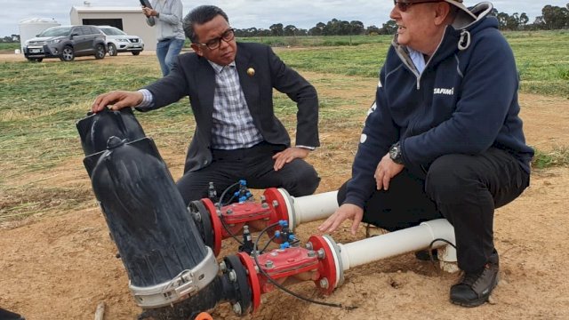 Dorong Modernisasi Pertanian Sulsel, Nurdin Abdullah Tinjau Managemen Air di Australia