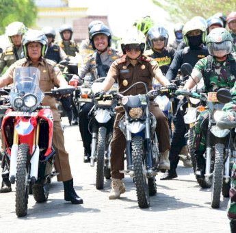 Jelang Pelantikan Presiden RI, Bupati Soppeng dan Forkopimda Gelar Patroli