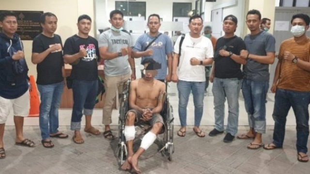 Pelaku Curanmor Dihadiahi Timah Panas Oleh Unit Ghost Polres Pelabuhan Makassar