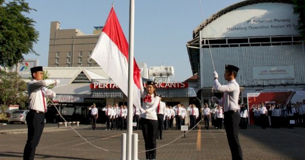 Pekerja Muda Pertamina Pimpin Upacara Bendera Hari Sumpah Pemuda ke-91