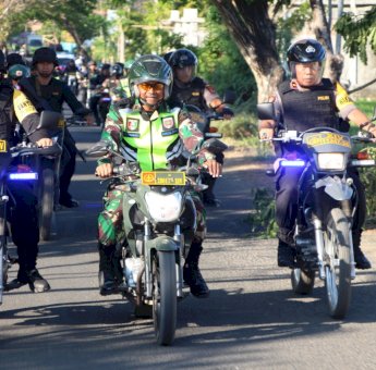Jelang Pelantikan Presiden dan Wakil Presiden, TNI-Polri di Bone Gelar Patroli Gabungan