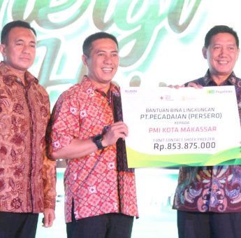 PMI Makassar Terima Bantuan Contact Shock Frezeer, Deng Ical: Terima Kasih PT Pegadaian