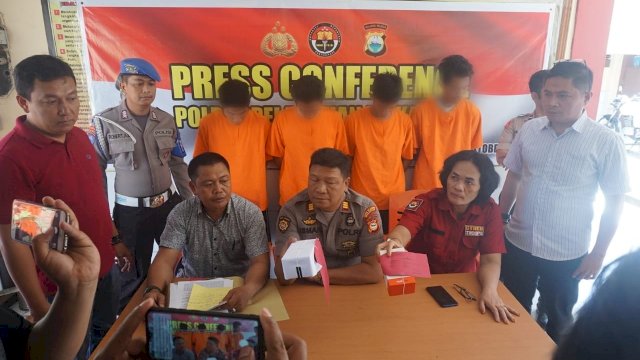 Polsek Ujung Tanah Makassar Gelar Press Conference Ungkap Kasus Jambret