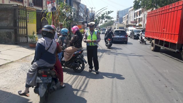 Hari Terakhir Operasi Zebra Tahun 2019, Polres Pelabuhan Makassar Tilang 49 Pelanggar