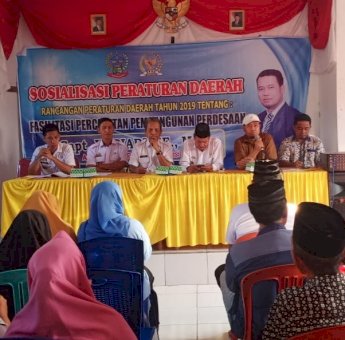 Capt. Hariadi Sosialisasikan Perda di Desa Jonjo Gowa