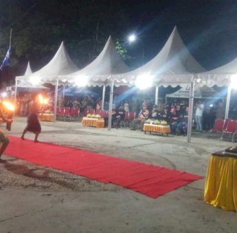 Tari Sulo-sulo Sumange Ramaikan HUT Ke-3 Komunitas NR-XR Bat Max Soppeng