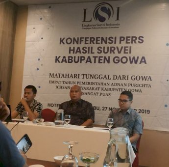 Survei LSI: Pilkada Gowa, Adnan Purichta Masih Tak Terkalahkan
