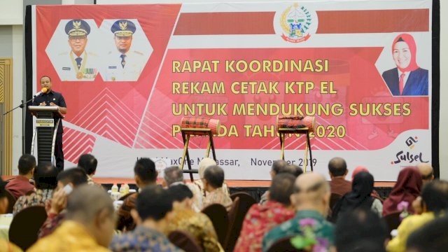 Sukseskan Pilkada Serentak 2020, Disdukcapildalduk dan KB Sulsel Dorong Penuntasan Rekam Cetak e-KTP