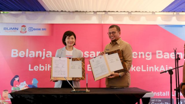 Dukung Percepatan Digitalisasi Daerah, LinkAja Kini Hadir di Pasar Pabaeng-Baeng Makassar