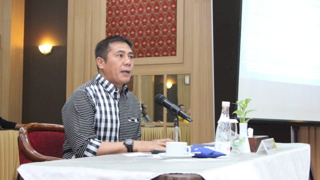 Syamsu Rizal (Deng Ical), menjalani fit and proper test Partai Golkar, di Hotel Singgasana Makassar, Senin (22/12/2019).