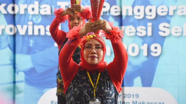 HKG Sulsel, TP PKK Soppeng Ikut Andil Pada Lomba Poco-Poco