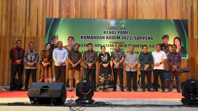Kenal Pamit Komandan Kodim 1423 Soppeng, di Gedung Pertemuan Masyarakat, Kamis (19/12/2019).