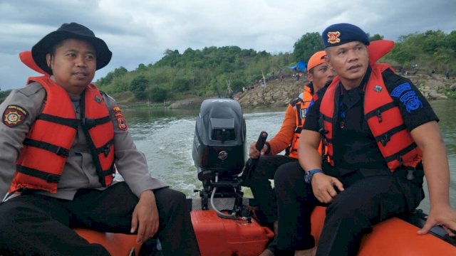 Kompol Nur Ichsan Pimpin Langsung Pencarian Korban Tenggelam di Bendungan Ponre-ponre