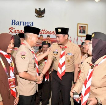 Adnan Purichta Dilantik Jadi Pengurus Kwarda Pramuka Sulsel