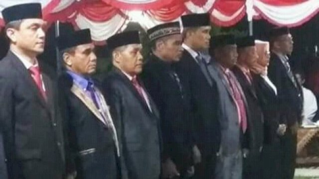 Pelantikan Pejabat Lingkup Pemerintah Kabupaten Buton tengah, Jumat (17/01/2020).