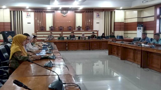 Rapat Koordinasi DPRD Sultra membahas antisipasi Penyebaran Virus Corona di Sultra, Selasa (28/01/2020).