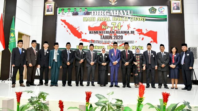 Di Upacara Amal Bakti Kemenag Ke-74, NA: Sulsel Harus Jadi Miniatur Toleransi Umat Beragama