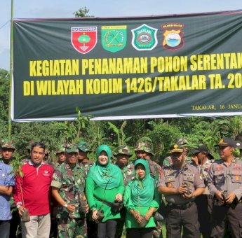 Dukung Program Pemerintah, Kodim Takalar Tanam 2.500 Pohon