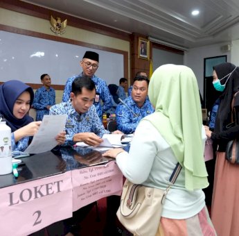 Hari Terakhir, Sekda Pantau Pengambilan Kartu Ujian CPNS Gowa