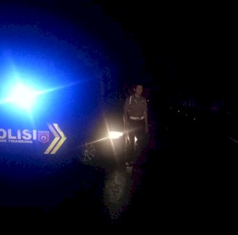 Warga Resah Karena Begal, Polsek Tinambung Polman Gelar Patroli Gabungan