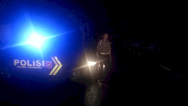 Warga Resah Karena Begal, Polsek Tinambung Polman Gelar Patroli Gabungan