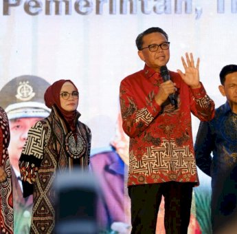 Hadiri Natal Oikimene, Nurdin Abdullah Bicara Progres Infrastruktur Sulsel