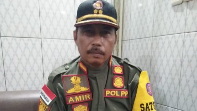 Kabid Trantib Sat Pol-PP Soppeng, Amiruddin.