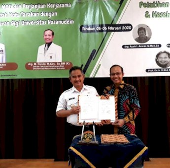 Kembangkan Tridharma Perguruan Tinggi, FKG Unhas Teken Kerjasama dengan Pemkot Tarakan