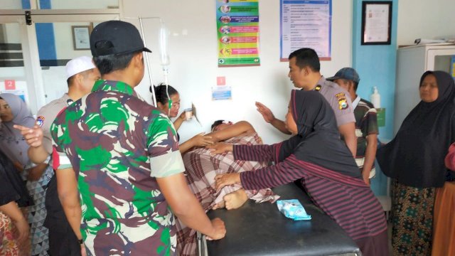 RB dirawat di Puskesmas Tonrorita Kabupaten Gowa, Jumat (07/02/2020).