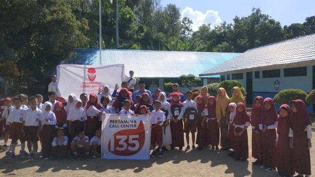 Pertamina Bantu Pelajar Korban Kebakaran di Toli-toli