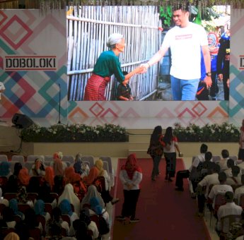 Jelang Deklarasi Adnan-Kio, Warga Gowa Mulai Padati Gedung Haji Bate